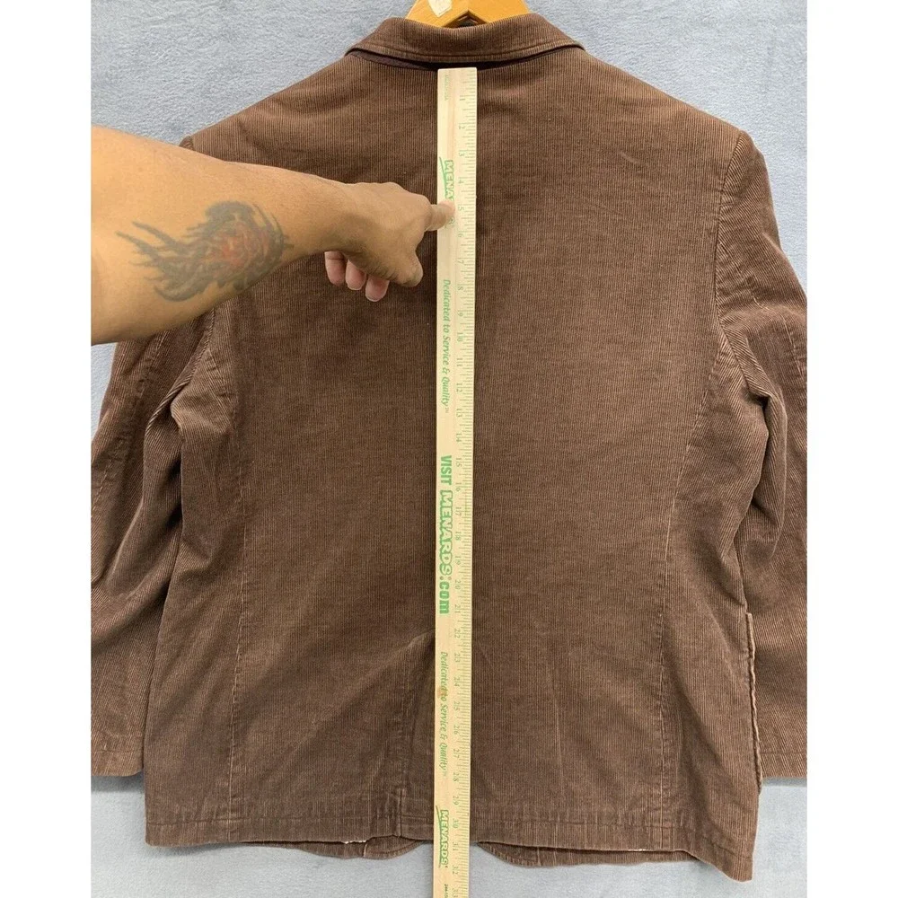 Consensus Sportswear Blazer Mens Size X-Large Brown Corduroy Two Button Notch